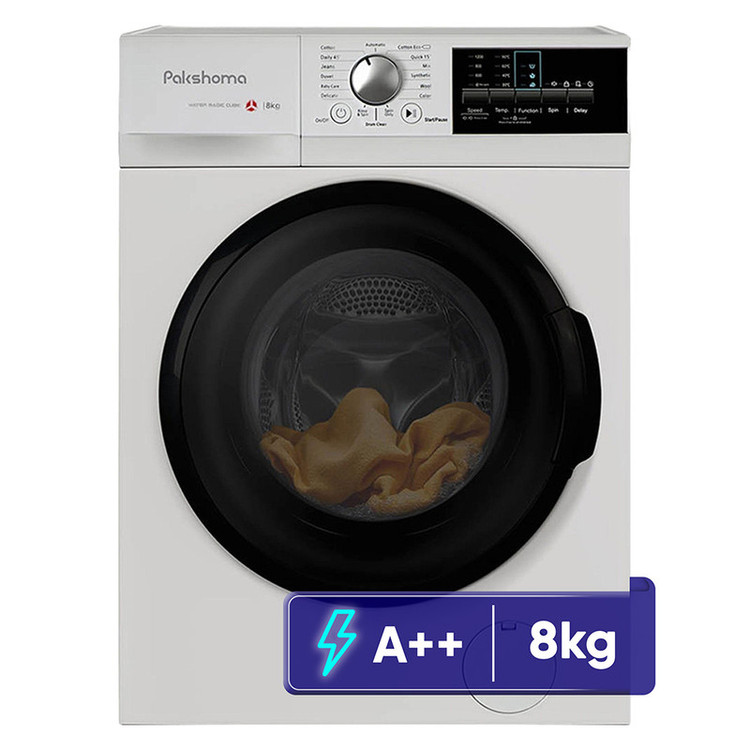 ماشین لباسشویی 8 کیلوگرم اتوماتیک پاکشوما مدل I8W